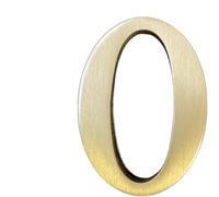 Calcomanía de latón Macizo de 1.7 Pulgadas, Letras inglesas, Adorno de Letras del Alfabeto de Metal, Letras y números autoadhesivos de Pared, señalización de dirección de casa, números de Puerta