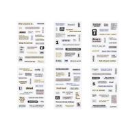 Calcomanía De Letras Retro Retro Mascotas Vintage Impermeables Para Personalizar Planificador Y Proyectos Artesanía Decisión Decorativa