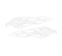 Calcomanía de llama de águila para automóvil, SUV, camión, motocicleta, gráfico de vinilo de alta adherencia con resistencia a la decoloración, decoración personalizada de emblema de automóvil fácil