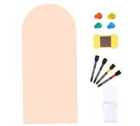Calcomanía de pared con arco magnético tablero de escritura borrable luz para sala de juegos para niños