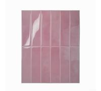 Calcomanía de pared de azulejos de 2,5 mm de grosor para cocina y baño con patrones realistas de azulejos HD y compatibilidad con paredes interiores comunes (YJC0179)