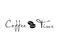 Calcomanía de pared de café con letras inglesas que dicen palabras, calcomanías de vinilo removibles, arte de café para bricolaje, calcomanía para dormitorio, sala de estar, oficina, hogar, ventana