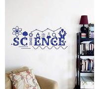 Calcomanía de pared de ciencia arte química para la escuela, laboratorio del hogar, calcomanía para maestros, decoración de habitación de niños, DW2960 (azul, 40 x 100 cm)