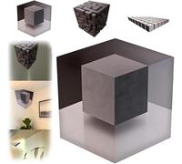 Calcomanía De Pared De Esquina Con Ilusión óptica En 3d, Pegatina De Cubo Estereoscópica Grande Extraíble para Despegar t Pegar, Arte De Pared Que Remodela La Realidad,Desprendibles (B)