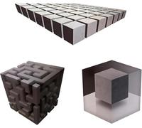 Calcomanía De Pared De Esquina Con Ilusión óptica En 3d, Pegatina De Cubo Estereoscópica Grande Extraíble para Despegar t Pegar, Arte De Pared Que Remodela La Realidad,Desprendibles B+C)