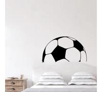 Calcomanía de pared deportiva de fútbol, decoración de pared del dormitorio para niños, decoración de pared de fútbol, diseño de vinilo, Mural, calcomanía artística deportiva para niños