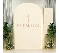 Calcomanía de Pared Mi Bautizo, Cruz Pegatinas Pared para Fondo Arco Decoraciones Mi Bautizo para Decoraciones Primera Comunión Baby Shower