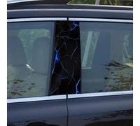 Calcomanía de patrón de grietas 3D impermeable para el exterior del vehículo para el pilar B de la puerta del automóvil, adecuado para personalización y protección del automóvil (C)
