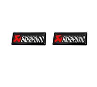Calcomanía de Pegatina de Aluminio Resistente al Calor for Motocicleta de silenciador de Escape de Akrapovic (Color : 2pcs 3CM Resin)