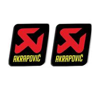 Calcomanía de Pegatina de Aluminio Resistente al Calor for Motocicleta de silenciador de Escape de Akrapovic (Color : 2pcs SDK076)