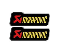 Calcomanía de Pegatina de Aluminio Resistente al Calor for Motocicleta de silenciador de Escape de Akrapovic (Color : 2pcs SDK077)