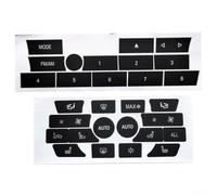 Calcomanía de reparación de botones para BMW Serie 7 F02, control de clima y radio, diseñada para paneles de botón