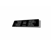 Calcomanía de repuesto para amortiguador trasero compatible con Fox Float DHX2 serie 2016, gris (mate)