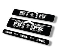 Calcomanía de repuesto para amortiguador trasero compatible con Fox Float DPS Performance Elite Remote serie 2021, color blanco (brillante)