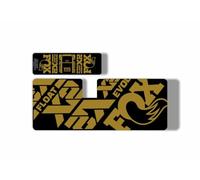 Calcomanía de repuesto para amortiguador trasero compatible con Fox Float X2 2021 Factory Series Gold (brillante)