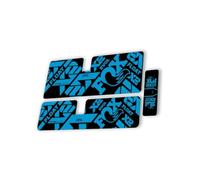 Calcomanía de repuesto para amortiguador trasero compatible con Fox X2 Performance serie 2021, color azul (mate)