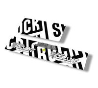 Calcomanía de repuesto para amortiguador trasero compatible con Rock Shox Super Deluxe Ultimate Serie 2021, color blanco (mate)