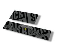 Calcomanía de repuesto para amortiguador trasero compatible con Rock Shox Super Deluxe Ultimate Serie 2021, gris (mate)