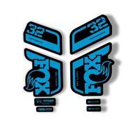 Calcomanía de repuesto para horquilla compatible con Fox 32 Performance serie 2021, azul (mate)