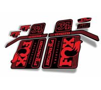 Calcomanía de repuesto para horquilla compatible con Fox 34 Float serie 2017, color rojo (mate)
