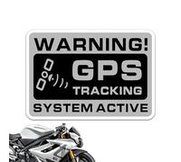 Calcomanía de seguimiento GPS, etiquetas de alerta de vehículo, señales de seguridad impermeables con aviso de monitoreo falso, calcomanías antirrobo para coche, marcos de bicicletas, puertas de