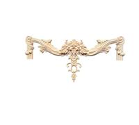 Calcomanía de tallado madera Onlay decoración pared apliques artesanal(F-42cmX20cm)