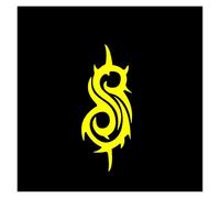 Calcomanía de vinilo creativa de Slipknot for ventanas de automóviles, pegatinas impermeables for autos.(Yellow,15 * 5cm)