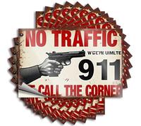 Calcomanía de vinilo de cerveza | 911: When Traffic Laws Don't Apply, We Call The Shots Coffee for Spring Use (8 x 12 cm)