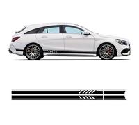 CalcomaníA De Vinilo del Coche para Benz C117 X117 W117 C118 X118 Classe CLA CLA45 AMG CLA35,calcomanías Deportivas de Carreras, calcomanías universales de Vinilo a Rayas,Black