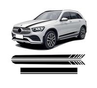 CalcomaníA De Vinilo del Coche para Benz GLC Classe X253 C253 Coupé GLC43 GLC63 GLC250 GLC300,calcomanías Deportivas de Carreras, calcomanías universales de Vinilo a Rayas,Black