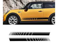 CalcomaníA De Vinilo del Coche para Mini John Cooper Works R56 R58 R59 F57 F56 Hatchback,calcomanías Deportivas de Carreras, calcomanías universales de Vinilo a Rayas,Black