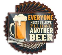 Calcomanía de vinilo extraíble con texto en inglés «Everyone Needs to Believe I'll Have Another Beer. At Home Decor Travel DIY | Good Tattoos Water Removable Vinyl Decal (8 x 12 cm)