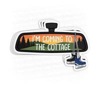 Calcomanía de vinilo impermeable con texto en inglés "Im Coming to The Cottage" para amantes de los libros, hockey, deportes, Smutty Spicy Romance, para laptop, botellas de agua, teléfono, mercancía