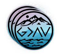Calcomanía de vinilo impermeable troquelada con texto en inglés "God is Greater Than The Highs & Lows Moral" (3 unidades, 7.6 cm), diseño católico cristiano religioso, para casco, laptop, botella de