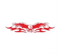 Calcomanía de vinilo para capó de coche, camión, cuerpo lateral para gráficos de águila, calcomanía para decoración personalizada (rojo)