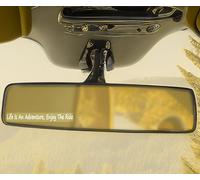 Calcomanía de vinilo para espejo retrovisor con cita inspiradora «Life is an Adventure, Enjoy The Ride», 1.8 pulgadas (blanco)