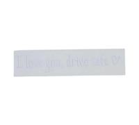 Calcomanía de vinilo para espejo retrovisor de coche, con texto en inglés "I Love You Drive Safe & Trust in God", calcomanía de vinilo para espejo retrovisor de afirmación, decoración de coche para