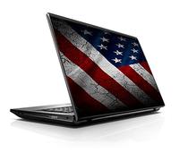 Calcomanía de Vinilo para portátil de 15,6", Compatible con portátiles de 13,3", 14", 15,6", HP, Lenovo, Apple, Mac, DELL, Compaq, ASUS, Acer, Bandera Estadounidense, desgastada