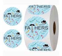 Calcomanía decorativa para el día del padre, con texto en inglés "Happy Father's Day"