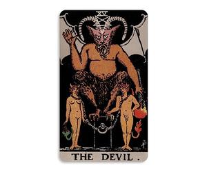 Calcomanía del tarot del diablo - [3.25 x 5.5 pulgadas]