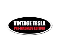 Calcomanía divertida anti elon vintage Pre Madness Edition - Elon Musk Regret Calcomanía para coche Elon Went Crazy Model X Y 3 S, accesorios de vinilo (elipse)