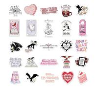 Calcomanía divertida - Calcomanías para botella de agua de lectura, calcomanías divertidas para memes, calcomanías decorativas impermeables, 52 calcomanías para laptop, botella de agua y computadora