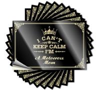 Calcomanía divertida con texto en inglés "I Can't Keep Calm I'm A Motocross Mom", calcomanías de mecánico, letreros sarcásticos (6 x 9 cm)