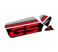 Calcomanía Esmerilada Para Basculante De Motocicleta, Pegatina De Hélice De Eje, Resistente Al Agua GS, 40 Años Para R1200 GS/GSA 2013-2018 R1250 GS/GSA 2019-2020 ADV(Rojo)