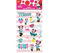 Calcomanía estándar tropical de Minnie Mouse, 4 hojas