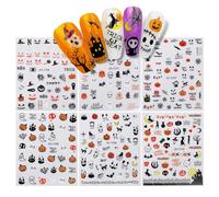 Calcomanía Festiva En Relieve Pegatina Uñas Láminas Manicura Para Fiestas Celebraciones Navideño Halloween Calcomanía Navegación Festiva Envolturas Uñas Con Temas Uñas Decoraciones