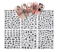 Calcomanía Festiva En Relieve Pegatina Uñas Láminas Manicura Para Fiestas Celebraciones Navideño Halloween Calcomanía Navegación Festiva Envolturas Uñas Con Temas Uñas Decoraciones