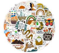 Calcomanía inspiradoras de 100 unidades con citas positivas, paquetes de vinilo impermeables, stickers motivacionales para botella de agua y laptop