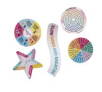 Calcomanía para aliviar el estrés, ansiedades estéticas, ansiedades sensoriales, calmante para ansiedades, calcomanía sensorial