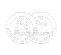 Calcomanía Para Coche - 2 Piezas Calcomanía Impermeable Para Parachoques - Pegatina Con Diseño De Camión De 14 Cm Para Automóvil | Para Vehículo SUV Puerta Portátil Botella De Agua